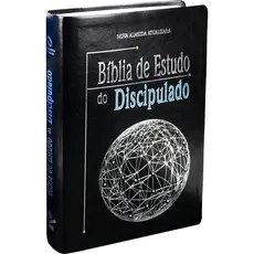 Bíblia de Estudo do Discipulado | Nova Almeida Atualizada | Capa Luxo Preta - SBB