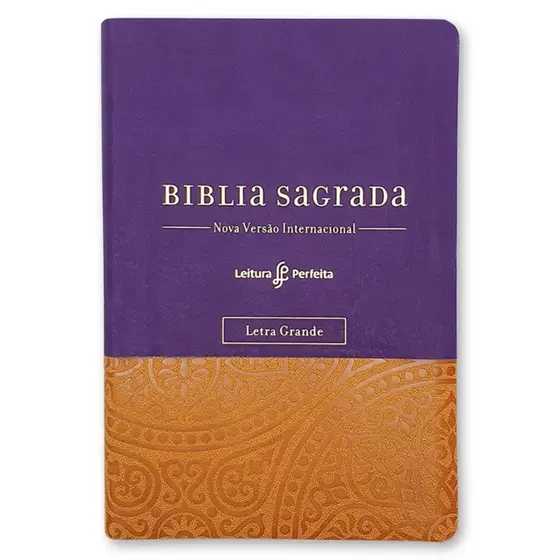 Bíblia Sagrada Com Espaço para Anotações | Letra Grande Leitura Perfeita NVI | Capa Luxo Roxa