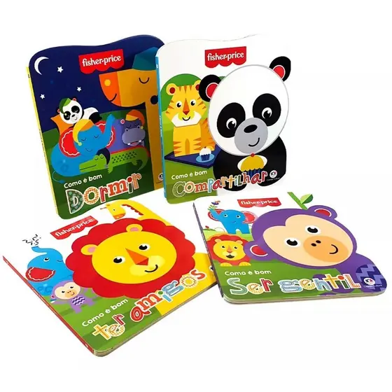 Kit Coleção Como é Bom Fisher Price | 04 Livros | Editora Ciranda Cultural