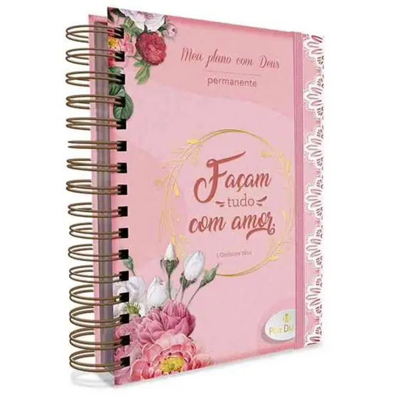 Meu Plano Com Deus Façam tudo com Amor | Planner Devocional Capa Dura