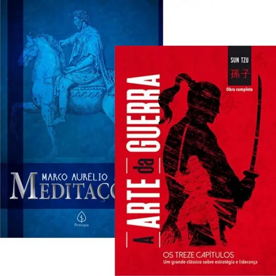 Kit 2 Livros | Meditações de Marco Aurélio + A Arte da Guerra