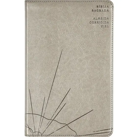 Bíblia Sagrada Slim | ACF | Luxo Couro-Soft Cinza