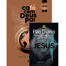 Kit 2 Livros | Café com Deus Pai Porções de Transformação + Pão Diário 90 Reflexões Capa Leão de Judá