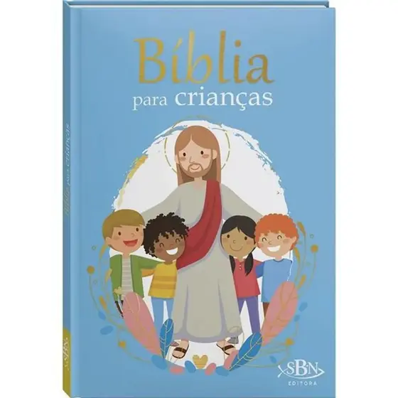 Bíblia para crianças Capa Azul