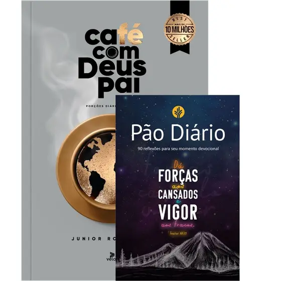 Kit 2 Livros | Café com Deus Pai 2026 - Porções de Amor + Devocional 90 Reflexões Vigor