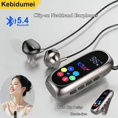 [Estoque Pronto] Fones De Ouvido Com Clipe Bluetooth5.4 K-song Retorno Inserção De Cartão De Tela LED/Bluetooth Bateria