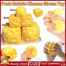 3 Pçs Queijo Quadrado Brinquedos Mole Recuperação Lenta Empurrar Alívio Do Estresse Sensoriais Bolas De Para Crianças Ad