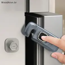 WoodAron 1Pc Fechadura De Geladeira Para Casa , Freezer , Porta , Trava De Segurança Crianças Pequenas , Armário Bebês b