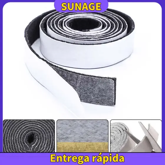 [SUNAGE] Rolo De Almofada De Feltro Autoadesivo Para Móveis Superfícies Duras Tira Resistente 1M