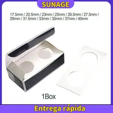 [SUNAGE] 12 Especificações Porta-Moedas Carimbo Caixa De Papelão Quadrada Para Armazenamento De