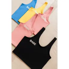 Blusa Cropped Alça sem bojo Babe - B2
