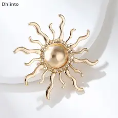 [Dhiint] Broches De Flores Do Sol De Personalidade Da Moda Para Roupas Femininas , Joias , Acessórios De Festa Em