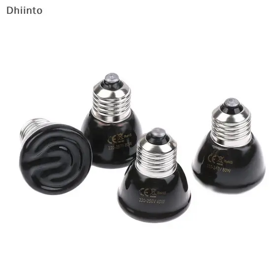 [Dhiint] 1Pc 220-240V Lâmpada De Aquecimento Infravermelho Distante Cerâmica E27 Aquecedora Para Animais De Estimação Ch
