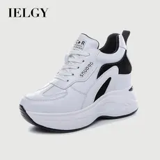 Tênis Feminino Estilo Coreano IELGY Combina Com Tudo De Sola Grossa Simples De Aumento De Altura
