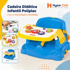Cadeira Didática 2 em 1 para Bebês Cadeira de Alimentação para Bebês com Atividades Educativas