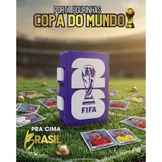 ⚽ PORTA FIGURINHAS COPA DO MUNDO 2026  ROXO ⚽