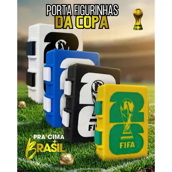 Porta figurinhas da copa