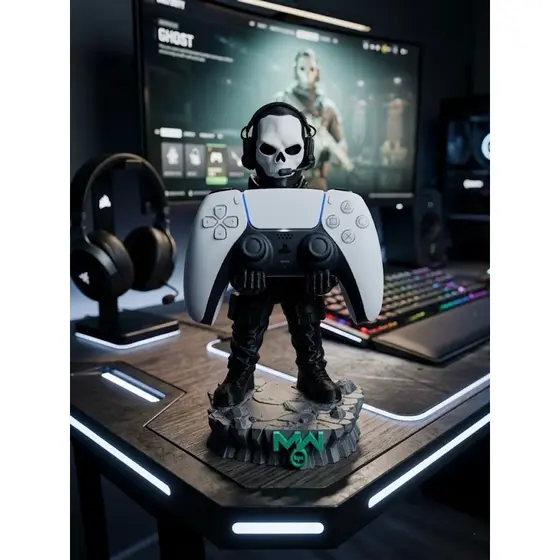 Suporte controle Ghost Call of Duty, suporte Cod MW ghost ps5