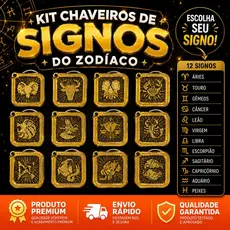 Chaveiro Signos do Zodíaco Personalizado | Chaveiros Signos Astrology  | Presente Criativo Astrológico