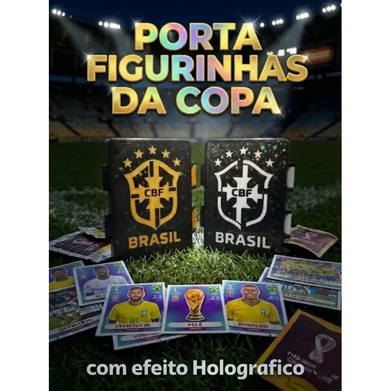 ⚽ PORTA FIGURINHAS  COPA DO MUNDO 2026 FIFA COM EFEITO PREMIUM⚽