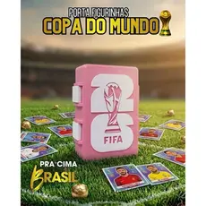 ⚽ PORTA FIGURINHAS PERSONALIZADO P/ MENINAS COPA DO MUNDO 2026 FIFA ROSA⚽