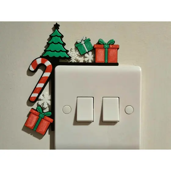 🎄Molduras Decorativas de Natal para Interruptores e Espelhos de Tomada – Exclusivas e Encantadoras! 🎅✨