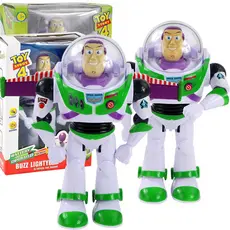 28cm Movie Toy Story Buzz Lightyear Música/Asas Modelo Ação Figura Brinquedos Woody Forky Alienígena Jessie Anime Doll