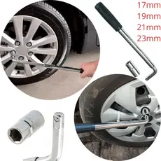 Chave de Roda L Extensiva Alongável Telescópica 17/19/21/23mm Soquete