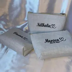 Necessaire de Casamento c/ Nome e Monograma do Casal/ casamento, aniversário, madrinha, padrinho.