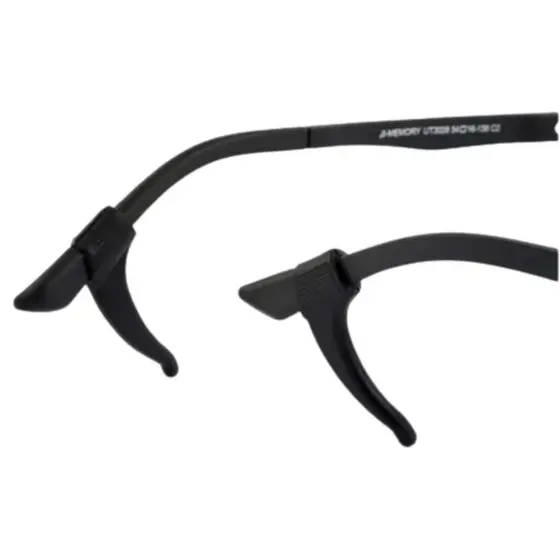 2 Pares Suporte/trava Gancho Orelha P/ Óculos Em Silicone