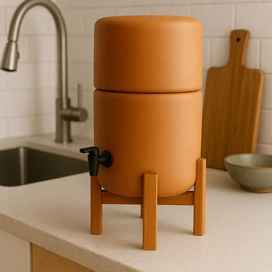 Suporte Para Filtro Bebedouro De madeira Agua Purificador resistente