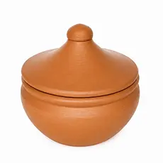 Panelinha Cumbuca De Barro Com Alça Tampa 400ml para caldos lanchonetes restaurantes