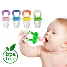 Chupeta Alimentadora de Bebês Porta Frutas e Alimentos | Essencial na Introdução Alimentar | Mordedor de Alívio Dentição