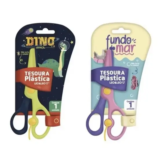Tesoura Plástica Infantil Escolar
