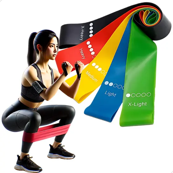 Kit 5 Faixa Elástica Super Mini Band Para Treino Exercícios