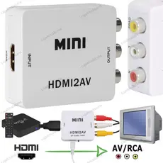 Mini Adaptador Conversor 1080p Hdmi Para Vídeo Composto Av Rca