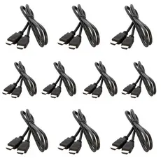 Kit 10un Cabos Hdmi 1 Metro De Comprimento Hd Monitor Projetor