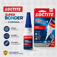 Super Bonder Mega ORIGINAL 20g - Cola Adesivo Instantâneo Loctite