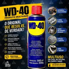 WD-40 Original Multiuso Spray Desengripante 300ml Antiferrugem e Lubrificante