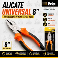 Alicate Universal 8” Eda – Resistente, Preciso e Confortável