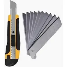 Estilete com 11 Lâminas 18mm Emborrachado - Ranger