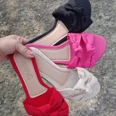 Sandália Rasteirinha Moda Feminina Lançamento 2 nós, várias cores