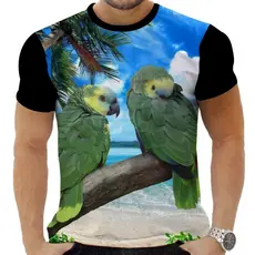 Camiseta Camisa Personalizada Periquito Louro Loro Arara 11_x000D_