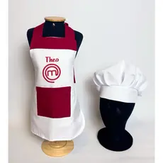 Avental Para Mesversário e Touca De Confeiteiro simples