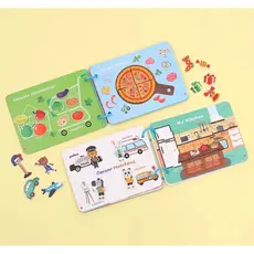 livro interativo atividades Baby Montessori Quiet Book Brinquedos Educacionais Para Crianças Jogo De Aprendizagem