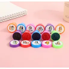 Kit Carimbos tema Bluey Coloridos educativo Diversão Criativa para Crianças em Papelaria, Brincadeiras e Lembrancinhas