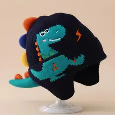 Gorro infantil de Dinossauro, touca infantil de 2-6 anos Touca Infantil – Quentinho, Macio e Divertido para Meninos
