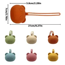 Porta chupeta de silicone do bebê, bpa livra, portátil, recipiente, caixa, armazenamento de chupeta acessórios