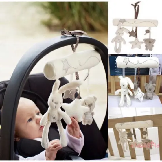 Mobile musical para carrinho/berço bebê conforto toca música para bebê