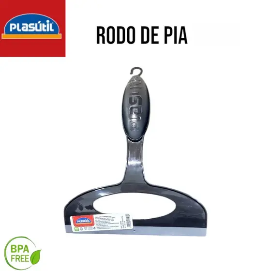 Rodinho de Pia Preto Cozinha Alta Qualidade Rodo de pia Plasútil - Escolha a quantidade